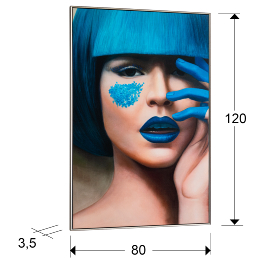 Cuadro BLUE Schuller - Lienzo Fotografia 120x80 cm