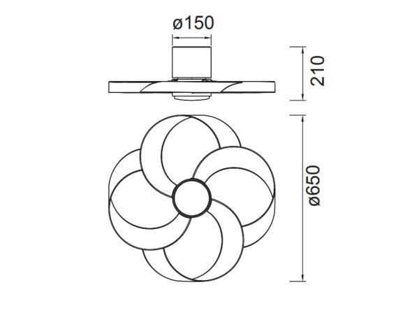 ventilador-mantra-rose-medidas