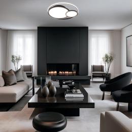 Plafon led BROLO negro led 50-60w 4000k - ALEMAR