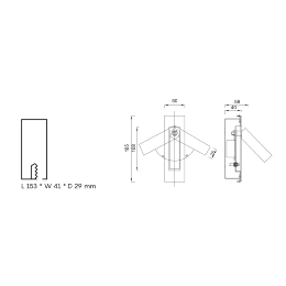 Aplique empotrado GOKOVA Mantra - Luz Led - 