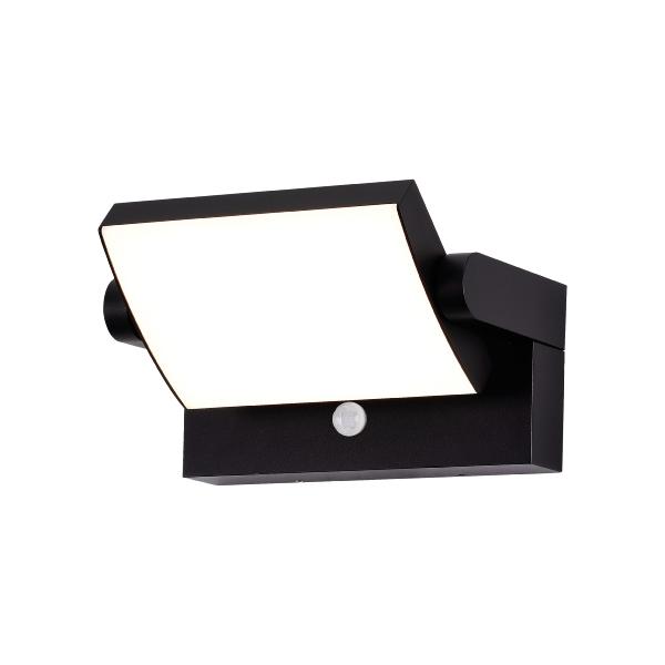 Aplique exterior Mantra Cooper Negro - Sensor Luz LED