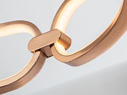 Plafón Colette Schuller - Oro rosa 80cm Ø. LED