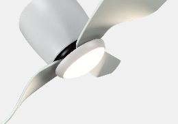Ventilador MINA Blanco- Sunaca - motor DC luz  LED Ø132cm.  ALTO