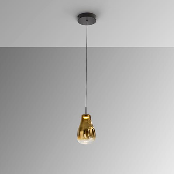 ALEDIS- LAMPARA 1L NEGRO-DORADO - SCHULLER