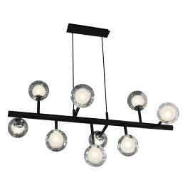 Lámpara colgante Altais Schuller - negro cromo 9L. LED.