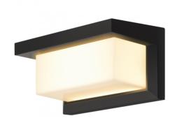 Aplique exterior LAMAR negro led 12w 3000k - ip65 - ALEMAR