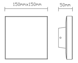 Aplique exterior Bora Corten Mantra - Luz LED