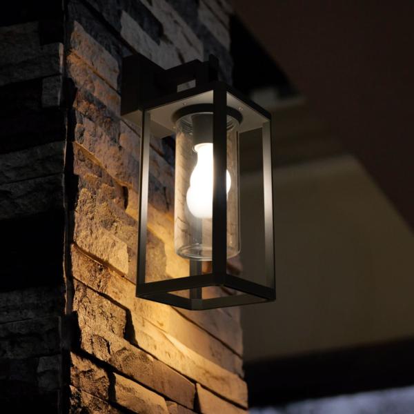 Aplique exterior Alps Negro Mantra - 1 luz