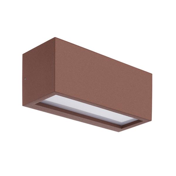 Aplique exterior UTAH Mantra Corten - Luz LED 