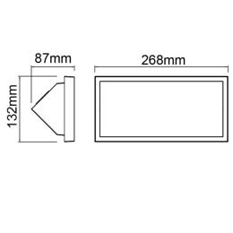 Aplique exterior Mantra CREEK Negro - Lampara Luz LED