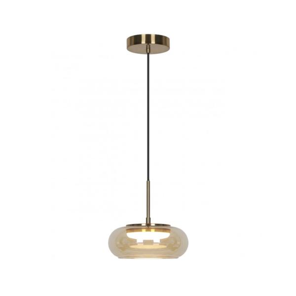 Colgante CITÉ oro-ambar led 9w 500lm 3000k - ALEMAR