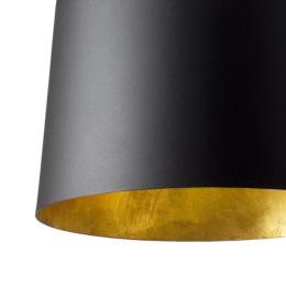 Colgante CRATER Faro - acabado negro/oro - 45cm