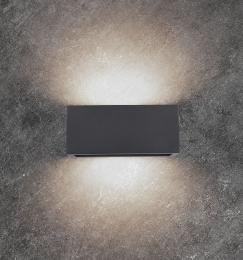 Aplique exterior UTAH Mantra Gris Oscuro - Luz LED 