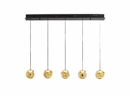 ZARIA LAMP 5L- NEGRO/BRONCE/AMBAR DIM - SCHULLER