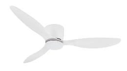 Ventilador Emily XXL Blanco Sin luz especial techos bajos - Motor DC 132 cmØ.