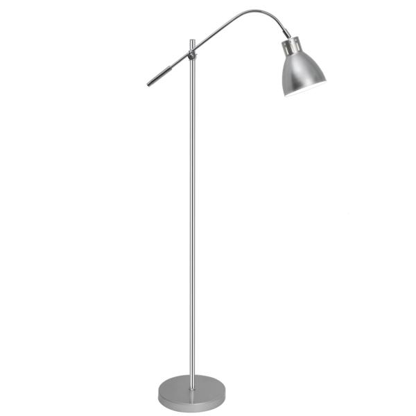 Lampara de pie Falon Cromo Plata Alemar - Bombilla E27 