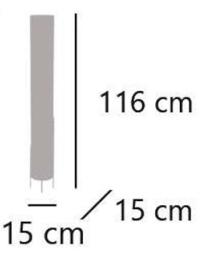 Pie salon VIRGIL blanco 2 x 40w e-27 - ALEMAR