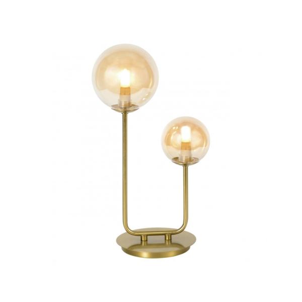 Sobremesa GALAXIA latón ambar 2 x 28w g-9 - ALEMAR