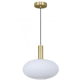 Colgante 1 L CARMIN laton/opal 1 x 60w e-27 - ALEMAR