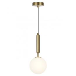 Colgante FICUS laton bola opal 1 x 30w g-9 - ALEMAR