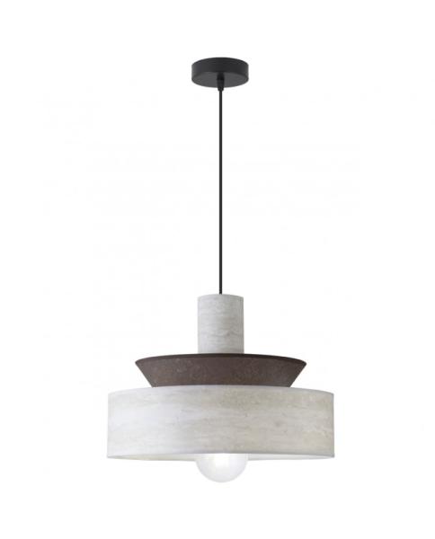 Colgante MOHANA marmol/oxido 1 x 60w e-27 - ALEMAR