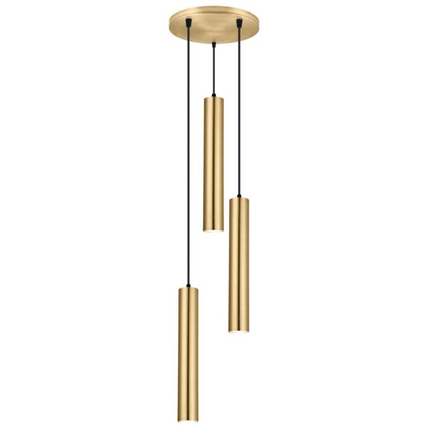 Colgante 3L ANTIA laton 3 x 40w e-14 - ALEMAR