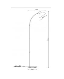 Pie salon NIU beig 1 x 60w e-27 - ALEMAR