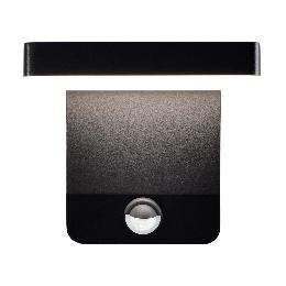 Aplique exterior Cooper Negro Mantra - Sensor Luz LED