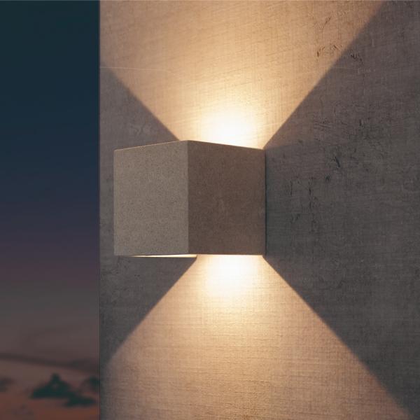 Aplique exterior TAOS Mantra - Luz LED - Cemento