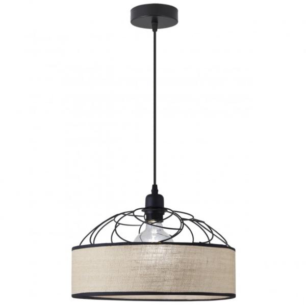 Colgante PRISON saco marron 1 x 60w e-27 - ALEMAR