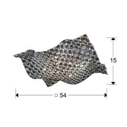 Plafón Saten Schuller - Lampara abalorios 55cm