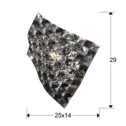 Aplique Saten Schuller - Abalorios cristal - LED