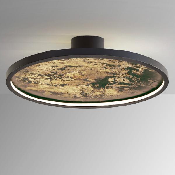 STONE  PLAFON LED CCT- NEGRO D60 - SCHULLER