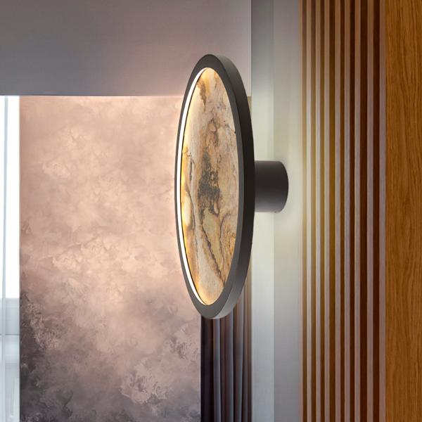 STONE APLIQUE - PLAFON LED CCT-NEGRO D32 - SCHULLER