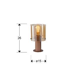 VENIZE SOBREMESA 1L COBRE-AMBAR - ILUMINACION i3 By SCHULLER