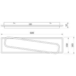 Plafon led MANTIS Banco-negro led 60w - ALEMAR