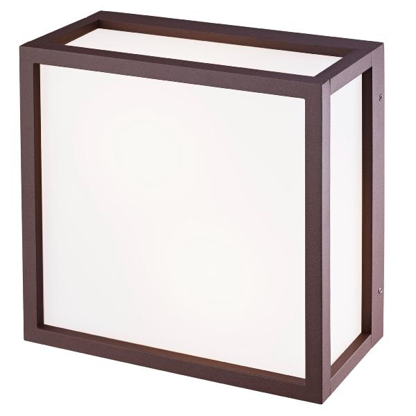 Aplique exterior UTAH Corten Cuadrado Mantra - Luz LED