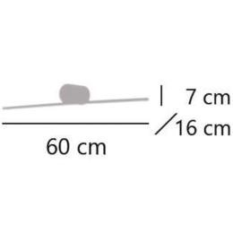 Aplique led NASIR negro led 18w 800lm 4000k - ALEMAR