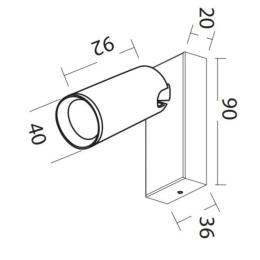 Aplique interior NAZARÉ Blanco Mantra - Bombilla Led
