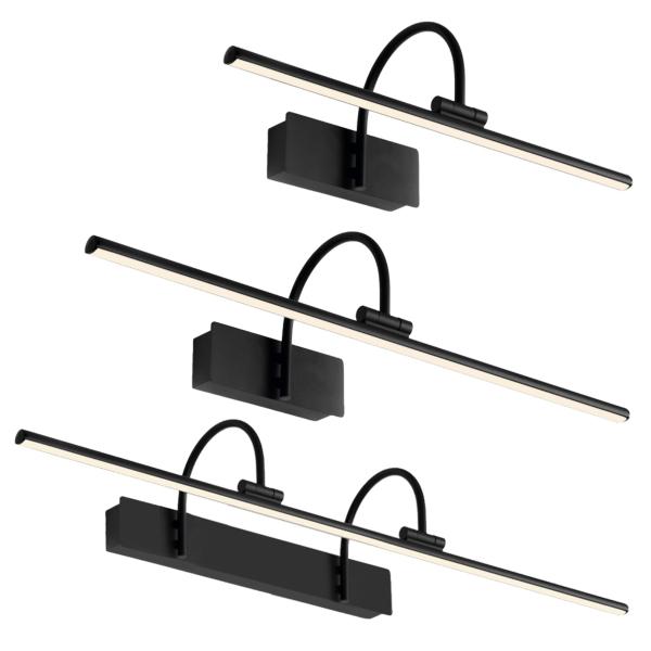 Aplique interior PARACURU Negro Mantra - Luz Led