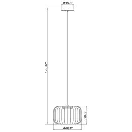Colgante EGON Negro led 9w 500lm 3000k - ALEMAR