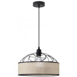 Colgante PRISON saco marron 1 x 60w e-27 - ALEMAR