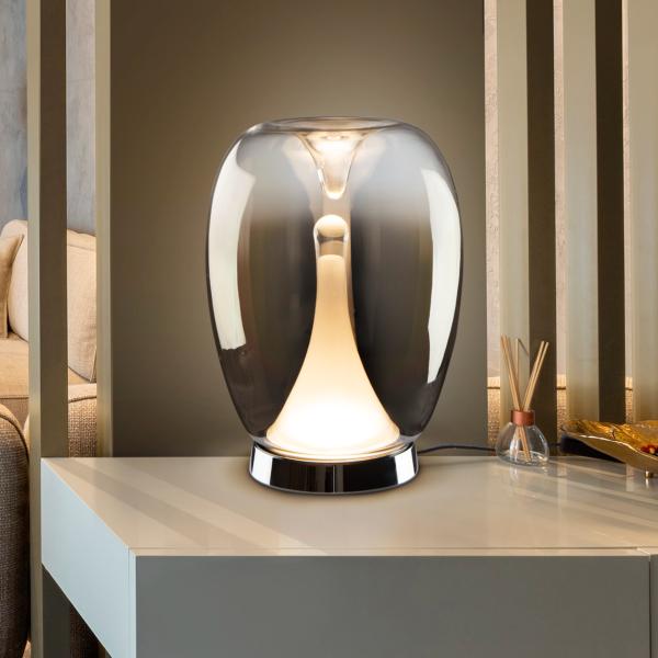 SUSPIRO SOBREMESA CROMO/SMOKY - SCHULLER