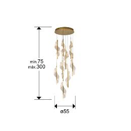 VELAS LAMPARA 9L ORO DIMABLE - SCHULLER