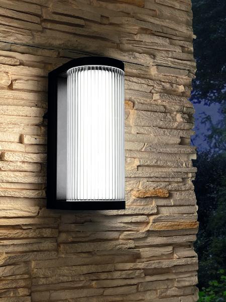 Aplique exterior GANT Negro Mantra - Luz LED 