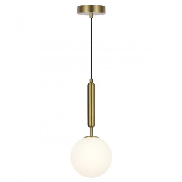 Colgante FICUS laton bola opal 1 x 30w g-9 - ALEMAR