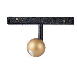 Foco Bola imantado MAGNETO 48V Mantra - Oro Negro 7W