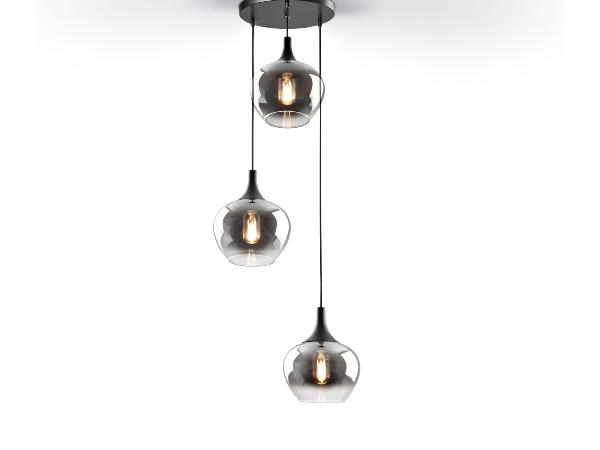 OPAZ-LAMPARA 3L NEGRO/SMOKE - SCHULLER