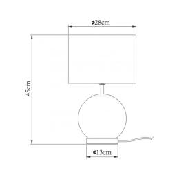 Sobremesa CARPARI latón crista 1 x 60w e-27 - ALEMAR