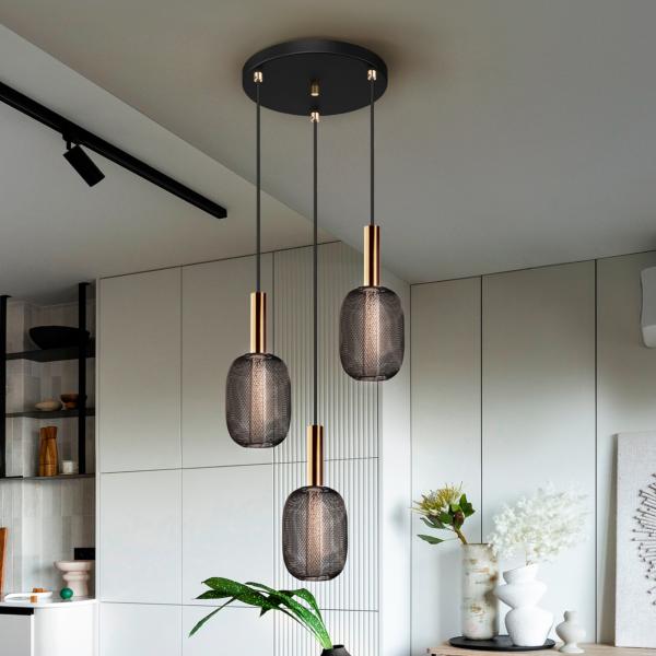 MICRON-LAMPARA 3L ORO/NEGRO - SCHULLER